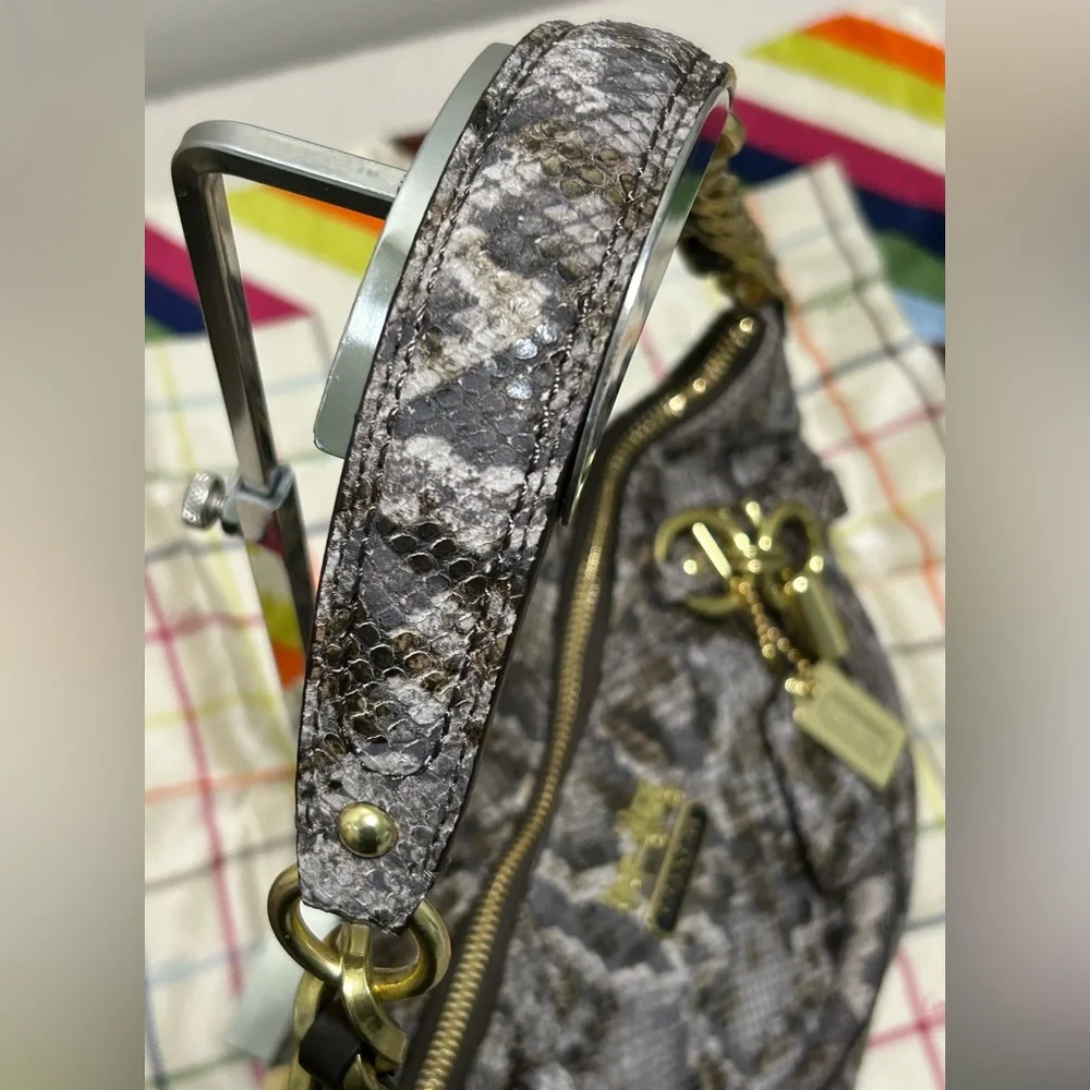 COACH Madison Sophia Python Embossed Leather Satchel/Shoulder Bag